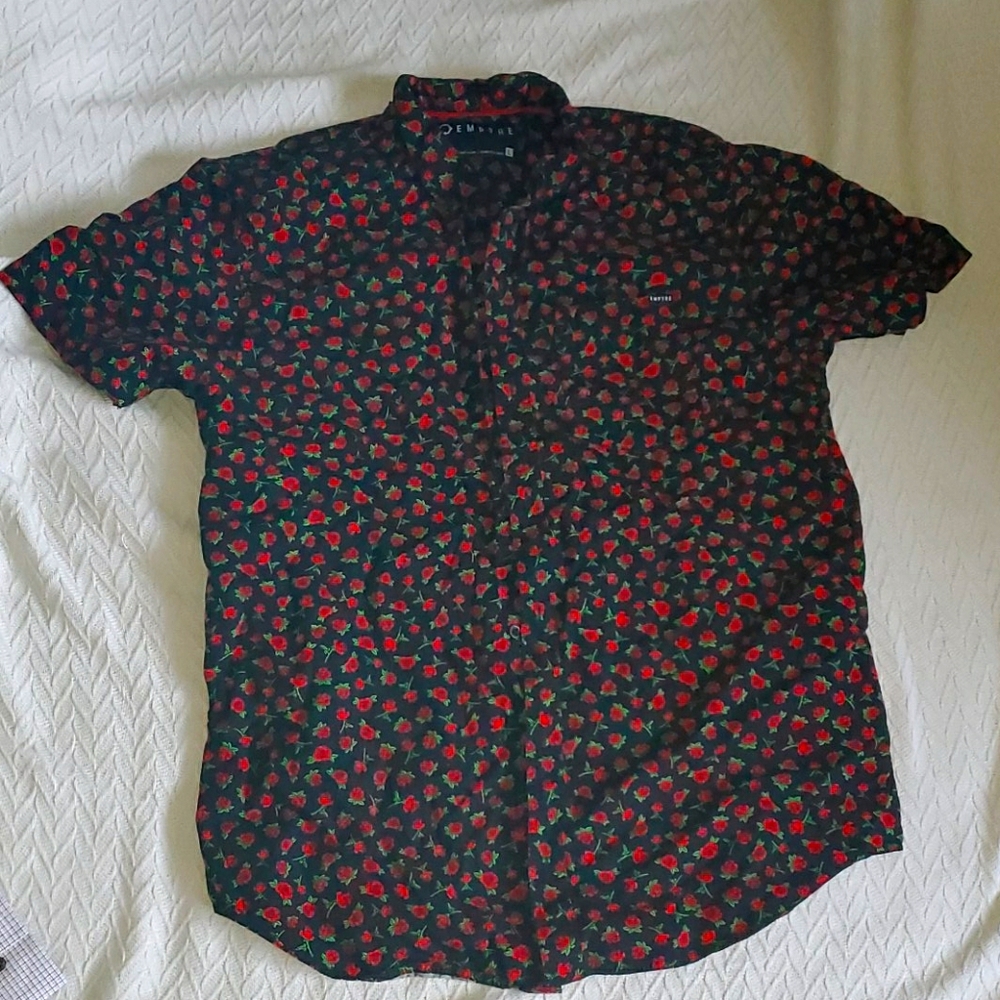 Men's size Large rose Button down - Empyre